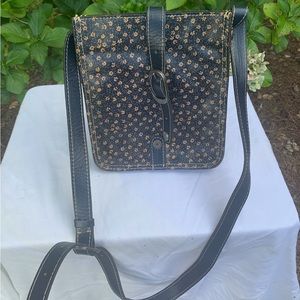 Vintage Floral Leather Crossbody - Great Condition